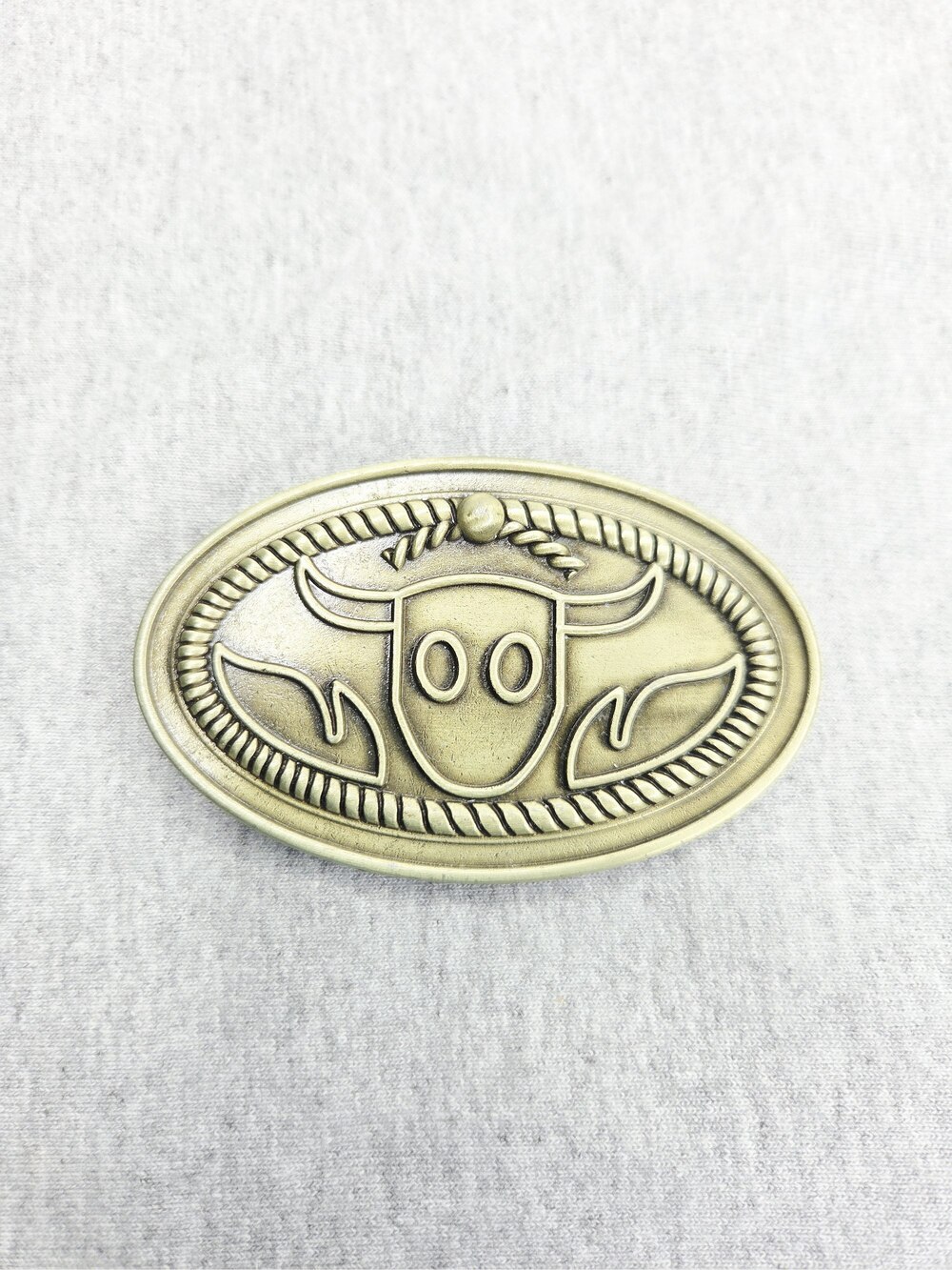Toy Story Woody Style Cattle Head Oval Belt Buckle